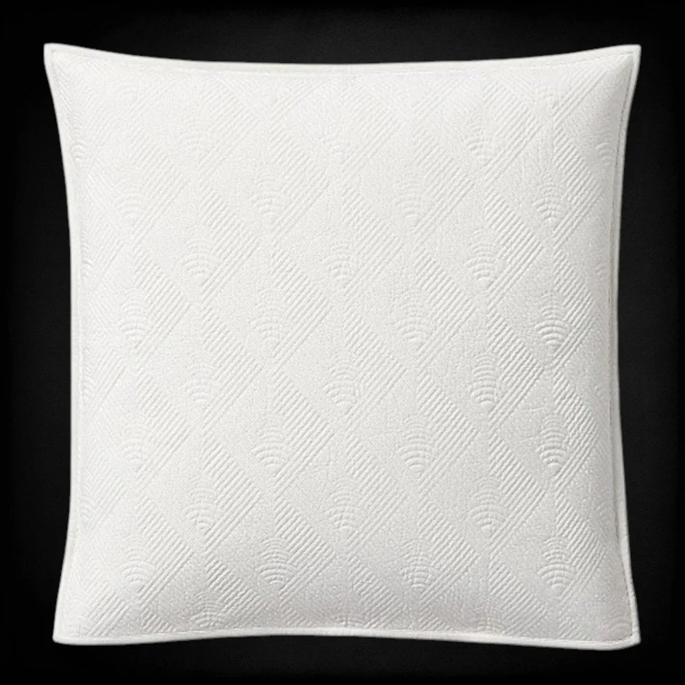 NEW Lot 2 Ralph Lauren Park Row Elysia Euro Shams Chic Cream Quilted NWT 26x26
